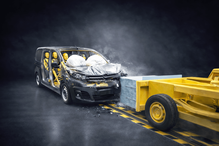 How are vans tested for safety