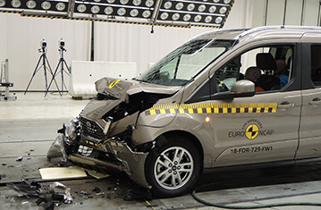 ford transit connect crash test
