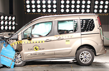 ford transit connect crash test