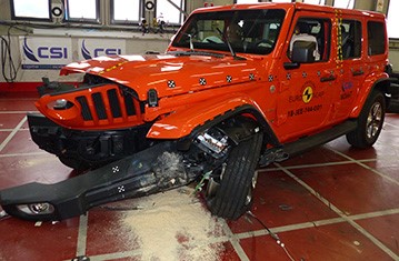 Official Jeep Wrangler safety rating