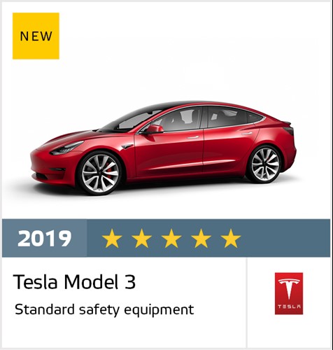 Tesla Model 3 - Euro NCAP Results July 2019