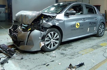 Peugeot 206 207 208 (1, 2) crash test. All generations (Euro NCAP) 