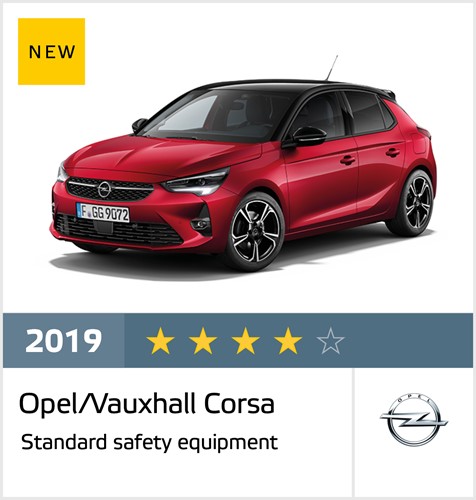 Opel/Vauxhall Corsa - Euro NCAP Results November 2019 - 4 stars