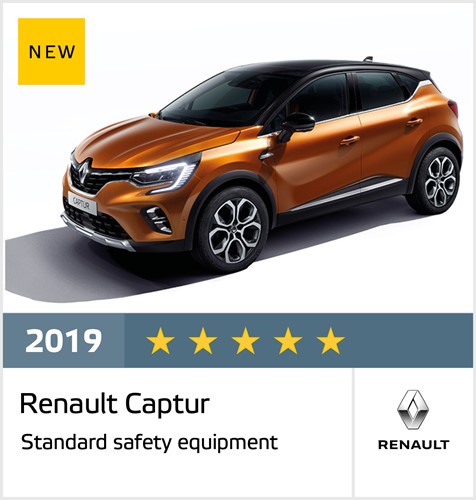 Renault Captur - Euro NCAP Results December 2019 - 5 stars