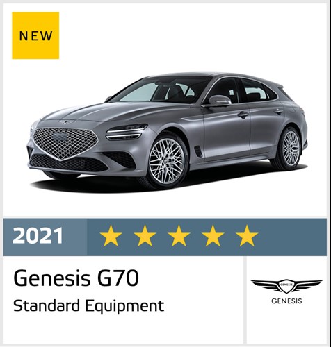 Genesis G70 - Euro NCAP Results December 2021 - 5 stars