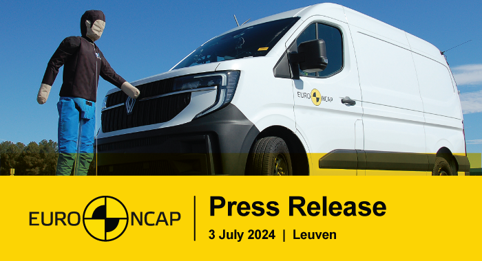 Euro NCAP Commercial Van safety performance improving significantly with 40 of vehicles tested rated Platinum